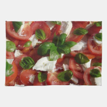 Ensalada del tomate y de la mozzarella toallas