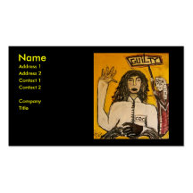 ENSAYOS DE LA BRUJA DE RASTA CULPABLES PLANTILLAS DE TARJETAS DE VISITA