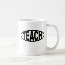 Enseñar-Oval Tazas