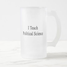 Enseño a ciencia política taza de café