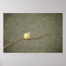 Ensifera de Ensifera (colibrí Espada-cargado en cu Poster