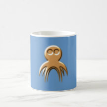 Ensuciar el pulpo de cobre amarillo tazas de café