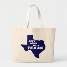 Ensuciemos con el azul de Tejas Bolsa De Mano