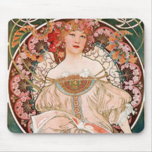 Ensueño Alfonso Mucha Tapetes De Ratones
