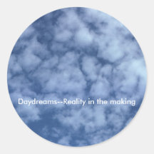 Ensueños--Realidad en la fabricación Pegatina