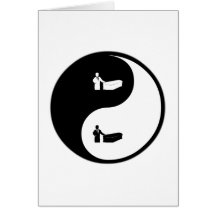 Entierro de Yin Yang Tarjeton