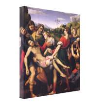 Entombment de Cristo de Raffaello Santi Impresiones En Lona Estiradas