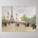Entrada a la exposición Universelle, 1889 Poster