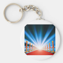 Entrada de la alfombra roja llaveros personalizados