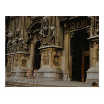 Entrada de la catedral de Milano Postales