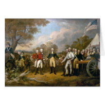 Entrega de general Burgoyne - 1822 Tarjeta