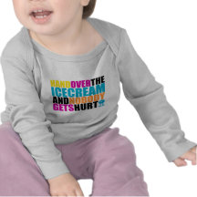 Entregue el helado y nadie consigue daño camisetas