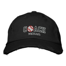 Entrenador de béisbol gorra bordada