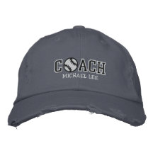 Entrenador de béisbol personalizado gorras bordadas