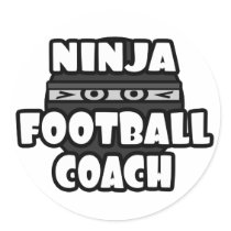 Entrenador de fútbol de Ninja pegatinas