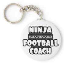 Entrenador de fútbol de Ninja llaveros