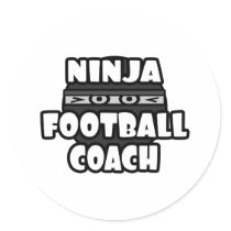 Entrenador de fútbol de Ninja pegatinas