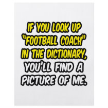 Entrenador de fútbol en diccionario… mi imagen folletos