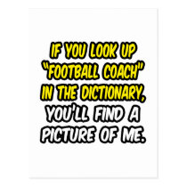 Entrenador de fútbol en diccionario… mi imagen tarjetas postales