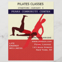 Entrenamiento de Pilates Flyer A Todo Color