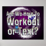 Entrenamiento o texto SUPERIOR Posters