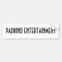 ENTRETENIMIENTO DE PADRINO ETIQUETA DE PARACHOQUE