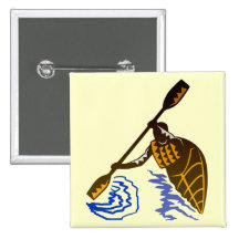 Entusiasmo del kajak pin