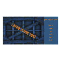 Envase oxidado - azul - tarjeta con foto personalizada
