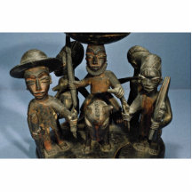 Envase para el equipo que adivina, gente de Yoruba Escultura Fotográfica