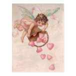 Enviando corazones su manera - postal