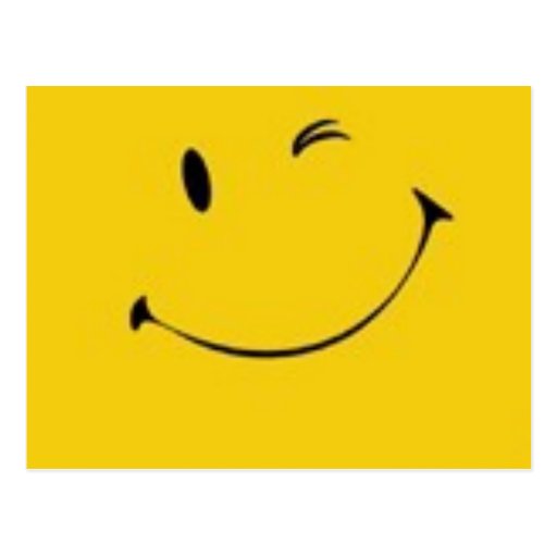 Envíe una sonrisa - postal sonriente de la cara