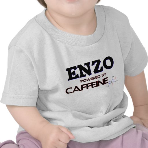 Enzo accionó por el cafeína camisetas