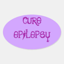 EPILEPSIA DE LA CURACIÓN PEGATINA ÓVAL PERSONALIZADAS