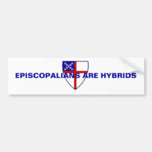 EPISCOPALIANS SON HÍBRIDOS ETIQUETA DE PARACHOQUE