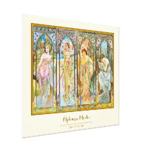 Época del día - Alfonso Mucha Impresión En Lona
