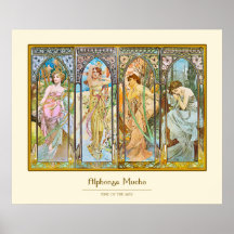 Época del día, Alfonso Mucha Impresiones