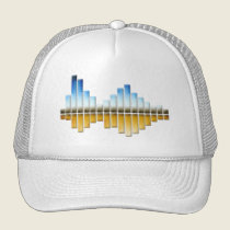 Equalizador - azul/oro gorras