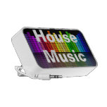 Equalizador de la música del arco iris con su text iPod altavoces