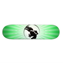 Equestrian de la verde lima patineta personalizada