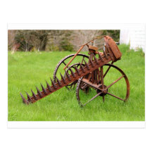 Equipamiento agrícola antiguo tarjetas postales