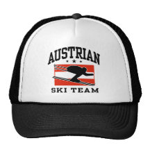 Equipo austríaco del esquí gorras
