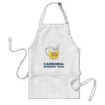 Equipo de consumición de Camboya Delantales