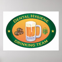 Equipo de consumición de la higiene dental posters