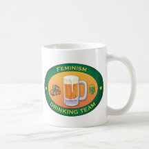 Equipo de consumición del feminismo tazas de café