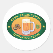 Equipo de consumición del genio civil etiqueta