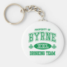 Equipo de consumición del irlandés de Byrne Llavero