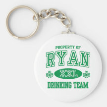 Equipo de consumición del irlandés de Ryan Llavero Personalizado