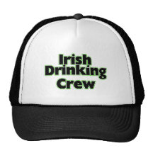 Equipo de consumición irlandés gorros bordados