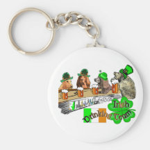 Equipo de consumición irlandés llavero personalizado