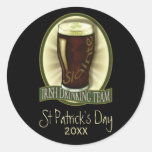 Equipo de consumición irlandés personalizado pegatinas  